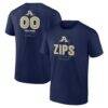 Akron Zips Personalized Name & Number Midfielder T-Shirt - Navy - Front View