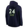 Napheesa Collier Minnesota Lynx Nike Explorer Edition Name & Number Pullover Hoodie - Navy - Detail View