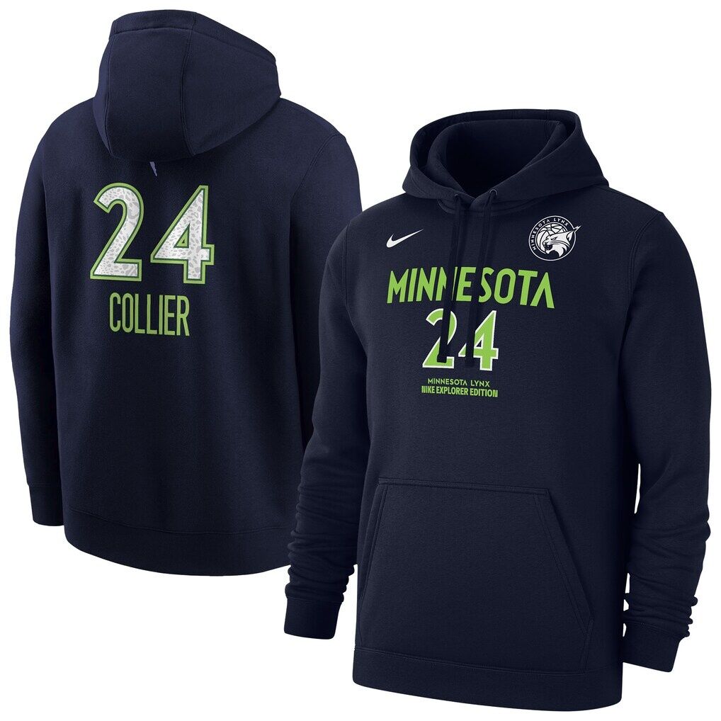 Napheesa Collier Minnesota Lynx Nike Explorer Edition Name & Number Pullover Hoodie
