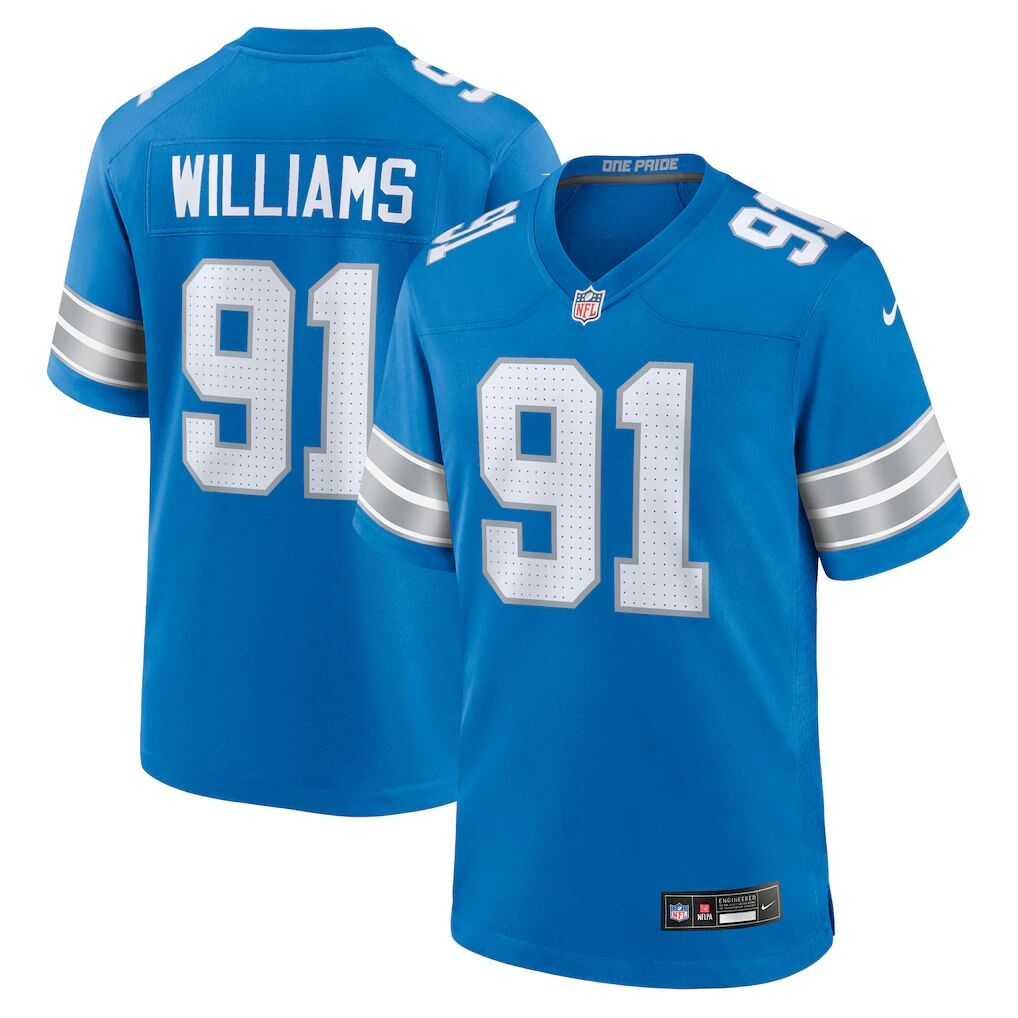 Tyleik Williams Detroit Lions Nike Team Game Jersey