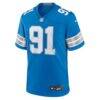 Tyleik Williams Detroit Lions Nike Team Game Jersey - Blue - Side View