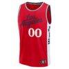 LA Clippers Fashion7 Fast Break Custom Jersey - Red - Back View