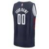 Washington Wizards Fashion7 Youth Fast Break Custom Replica Jersey - Navy - - Detail View