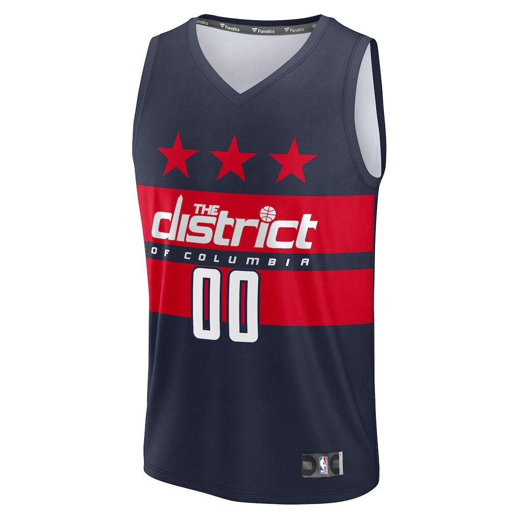 Washington Wizards Fashion7 Youth Fast Break Custom Replica Jersey - Navy  - Statement Edition