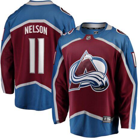 Brock Nelson Colorado Avalanche Fashion7 Home Breakaway Jersey - - Front View