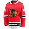 Spencer Knight Chicago Blackhawks Fashion7 Home Breakaway Jersey - Red - Side View