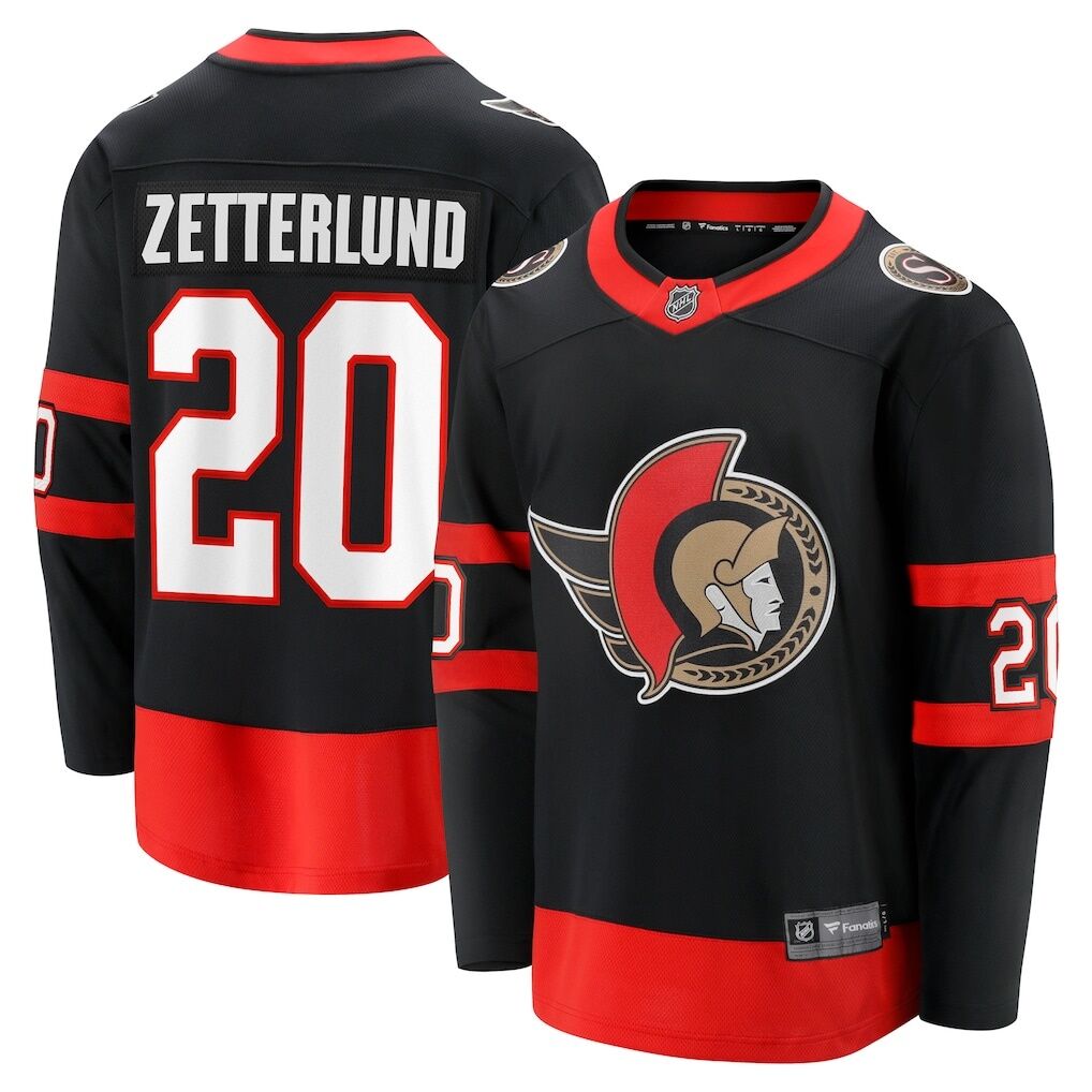 Fabian Zetterlund Ottawa Senators Fashion7 Home Breakaway Jersey