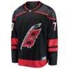 Mark Jankowski Carolina Hurricanes Fashion7 Home Breakaway Jersey - Black - Side View