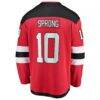 Daniel Sprong New Jersey Devils Fashion7 Home Breakaway Jersey - Red - Detail View