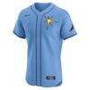 Tampa Bay Rays Nike Alternate Elite Jersey - Light Blue - Side View