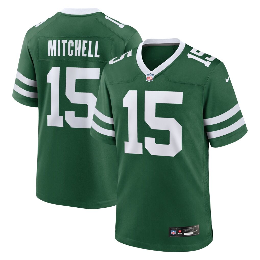 Adonai Mitchell New York Jets Nike Team  Game Jersey - Legacy Green