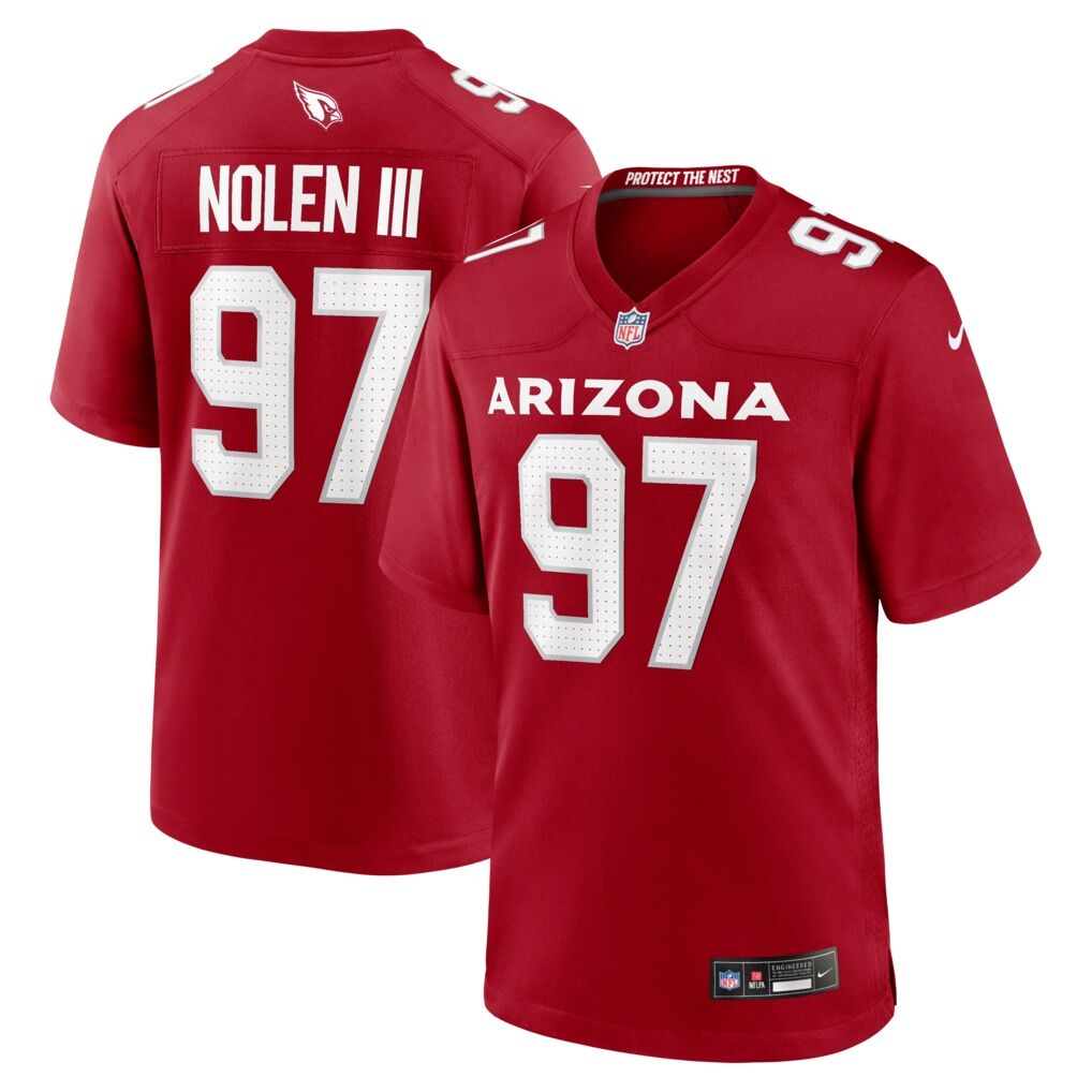 Walter Nolen Arizona Cardinals Nike Game Player Jersey - Cardinal