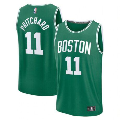 Payton Pritchard Boston Celtics Fanatics Fast Break Replica Player Jersey - Icon Edition - - Front View