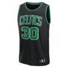 Sam Hauser Boston Celtics Fanatics Fast Break Replica Player Jersey - Black - Back View