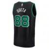 Neemias Queta Boston Celtics Fashion7 Fast Break Replica Player Jersey - Black - Detail View