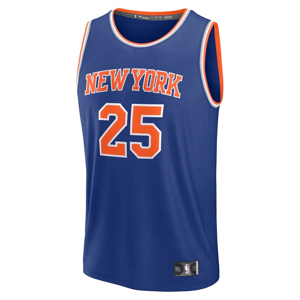 Mikal Bridges New York Knicks Fashion7 Fast Break Replica Player Jersey - Icon Edition