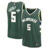 Gary Trent Jr. Milwaukee Bucks Fashion7 Fast Break Replica Player Jersey - Icon Edition - - Front View