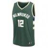Taurean Prince Milwaukee Bucks Fashion7 Fast Break Replica Player Jersey - Icon Edition - - Side View