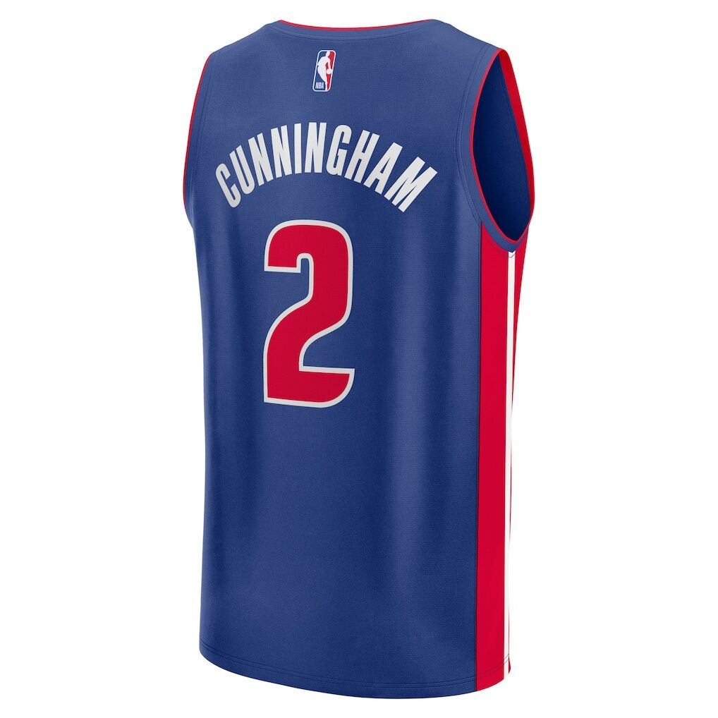 Cade Cunningham Detroit Pistons Fashion7 Fast Break Replica Player Jersey - Icon Edition