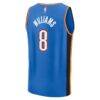 Jalen Williams Oklahoma City Thunder Fashion7 Fast Break Replica Player Jersey - Blue - Detail View