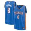 Jalen Williams Oklahoma City Thunder Fashion7 Fast Break Replica Player Jersey - Blue - Front View
