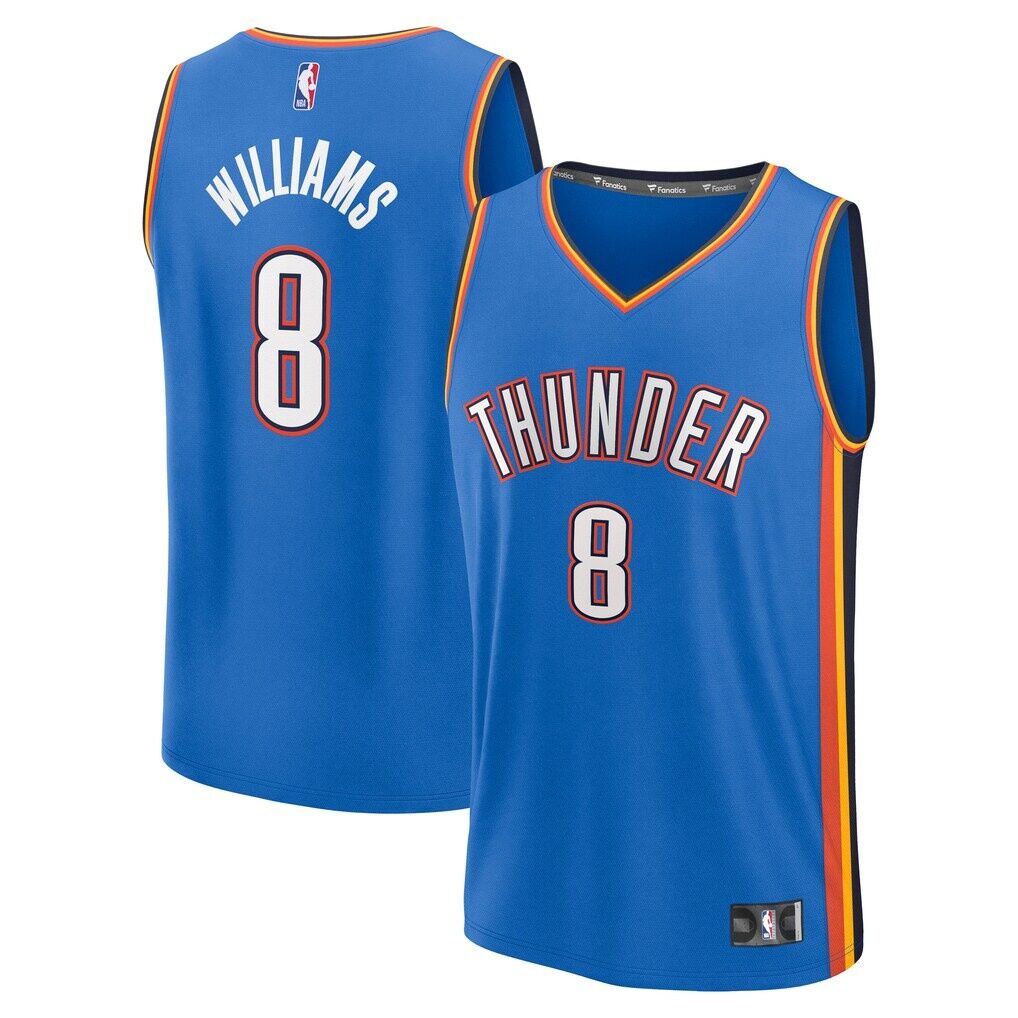 Jalen Williams Oklahoma City Thunder Fashion7 Fast Break Replica Player Jersey - Icon Edition