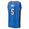 Luguentz Dort Oklahoma City Thunder Fashion7 Fast Break Replica Player Jersey - Blue - Detail View