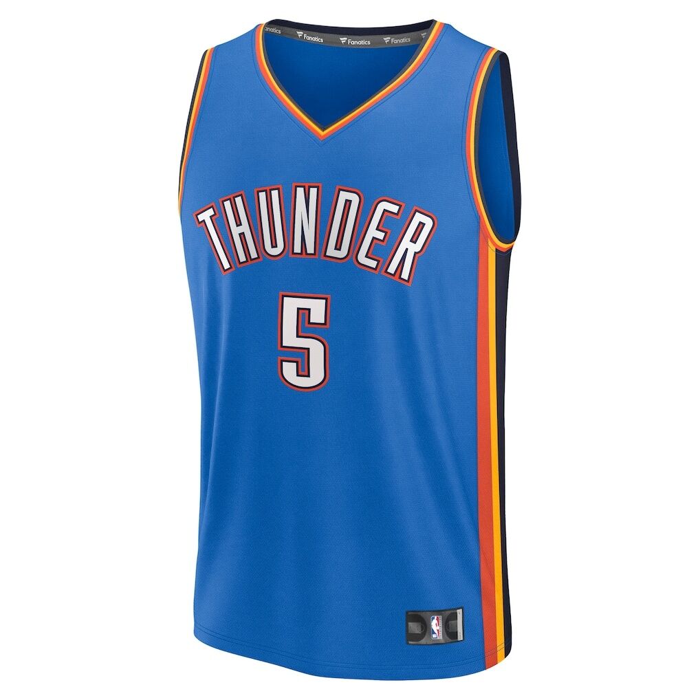 Luguentz Dort Oklahoma City Thunder Fashion7 Fast Break Replica Player Jersey - Icon Edition