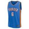 Jaylin Williams Oklahoma City Thunder Fashion7 Fast Break Replica Player Jersey - Blue - Side View
