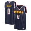 Christian Braun Denver Nuggets Fashion7 Fast Break Replica Player Jersey - Navy - Front View