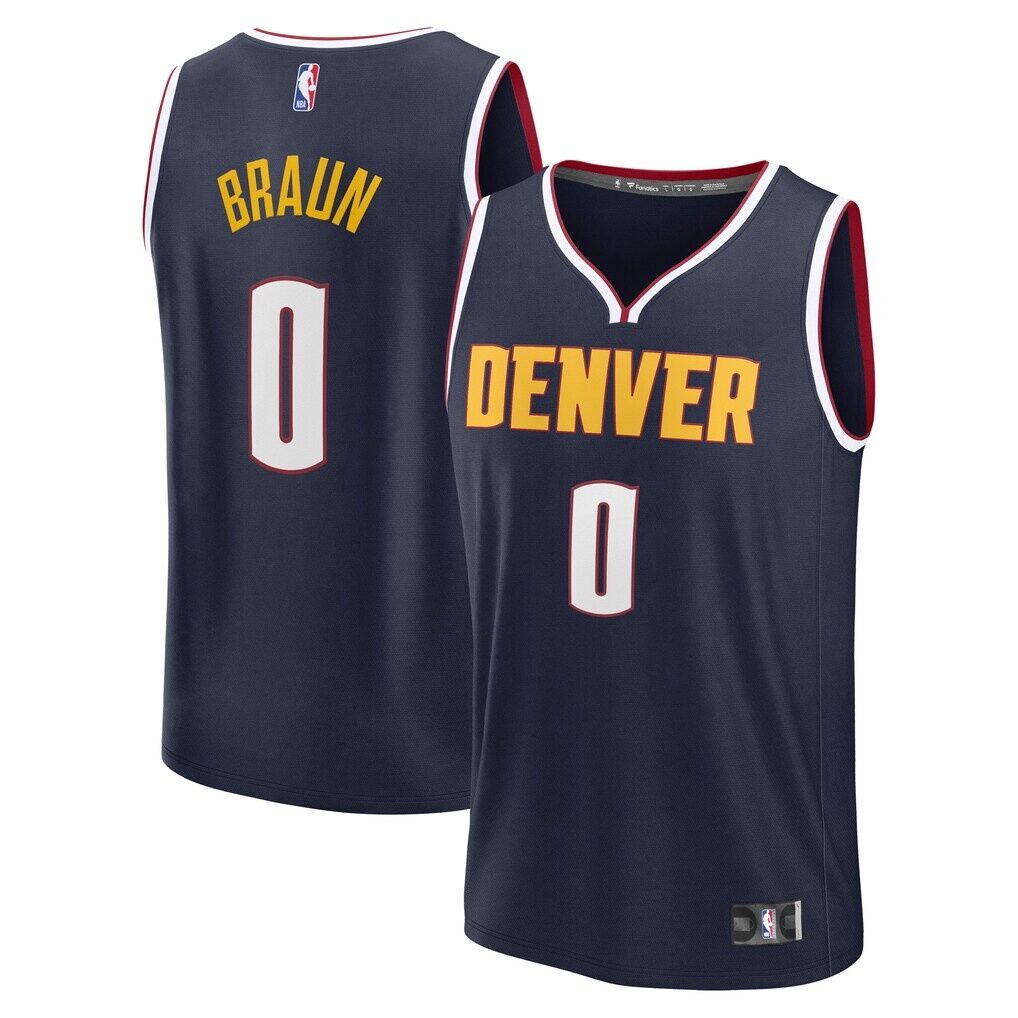 Christian Braun Denver Nuggets Fashion7 Fast Break Replica Player Jersey - Icon Edition