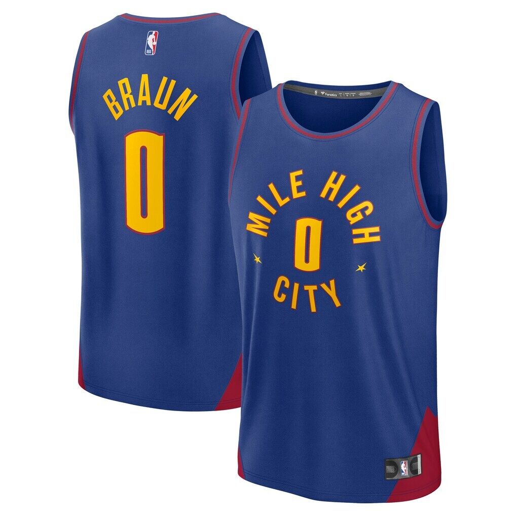 Christian Braun Denver Nuggets Fashion7 Fast Break Replica Player Jersey - Statement Edition