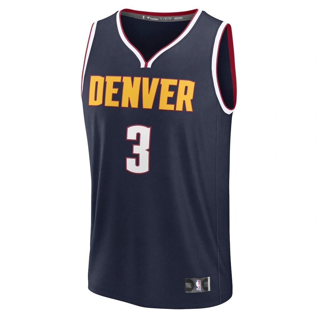 Julian Strawther Denver Nuggets Fashion7 Fast Break Replica Player Jersey - Icon Edition