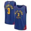 Julian Strawther Denver Nuggets Fashion7 Fast Break Replica Player Jersey - Blue - Front View