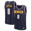 Peyton Watson Denver Nuggets Fashion7 Fast Break Replica Player Jersey - Navy - Front View