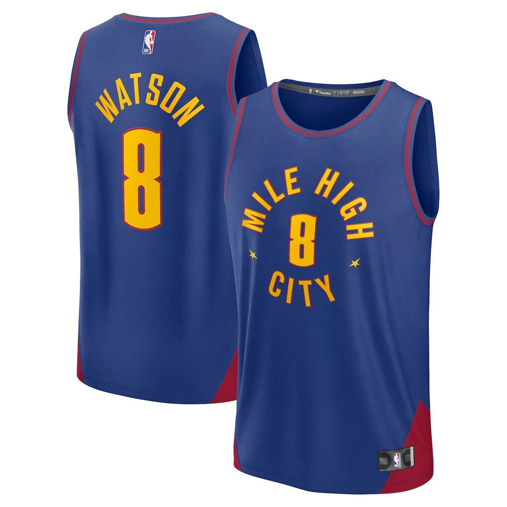 Peyton Watson Denver Nuggets Fashion7 Fast Break Replica Player Jersey - Statement Edition