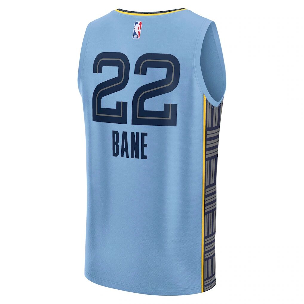 Desmond Bane Memphis Grizzlies Fashion7 Fast Break Replica Player Jersey - Statement Edition - Light Blue