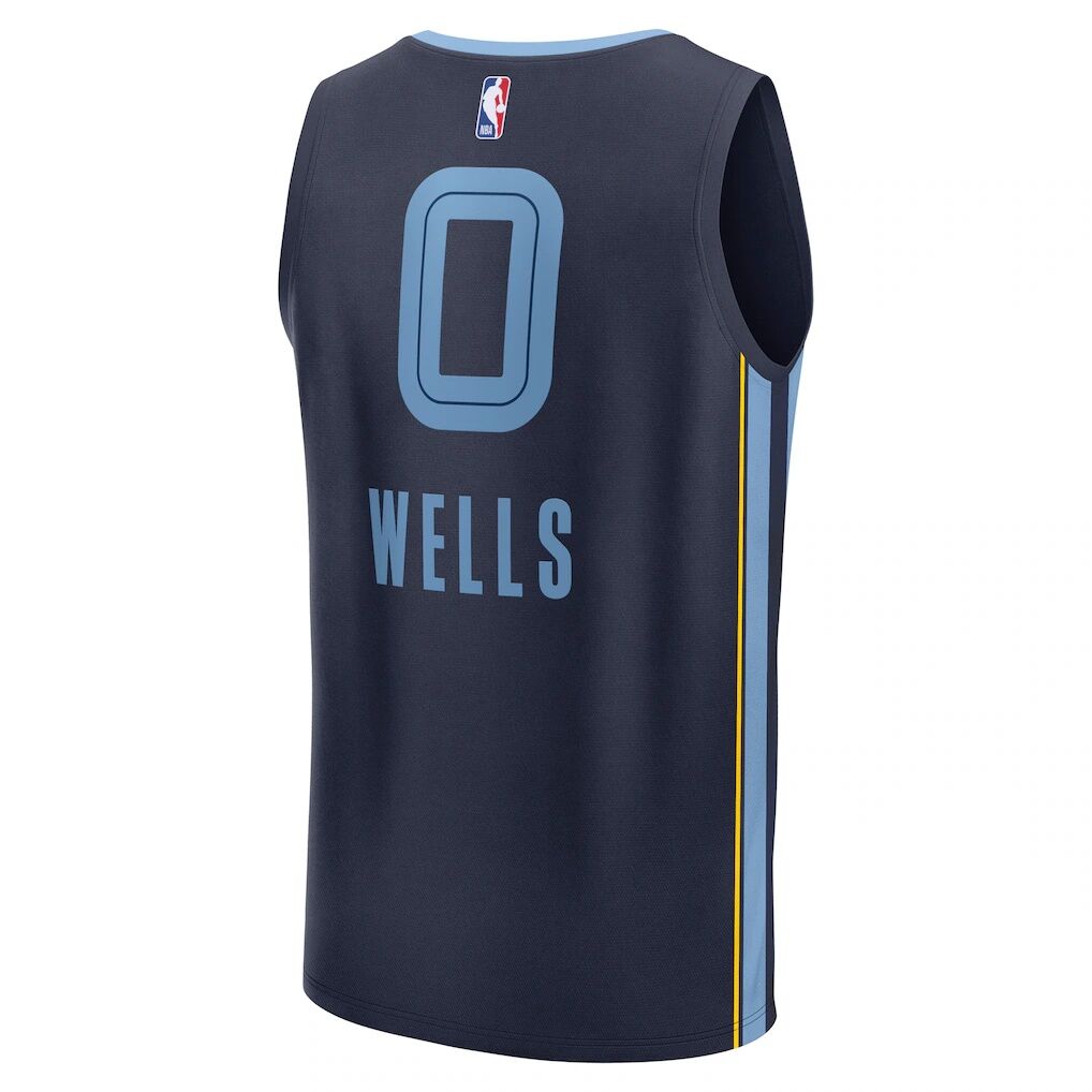 Jaylen Wells Memphis Grizzlies Fashion7 Fast Break Replica Player Jersey - Icon Edition