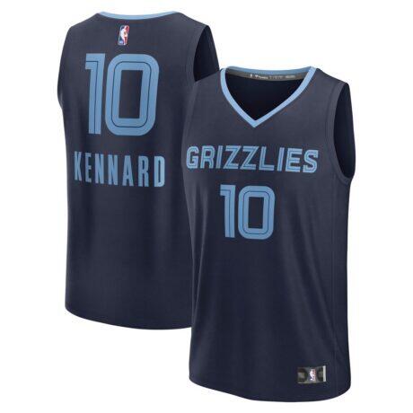 Luke Kennard Memphis Grizzlies Fashion7 Fast Break Replica Player Jersey - Navy - Front View