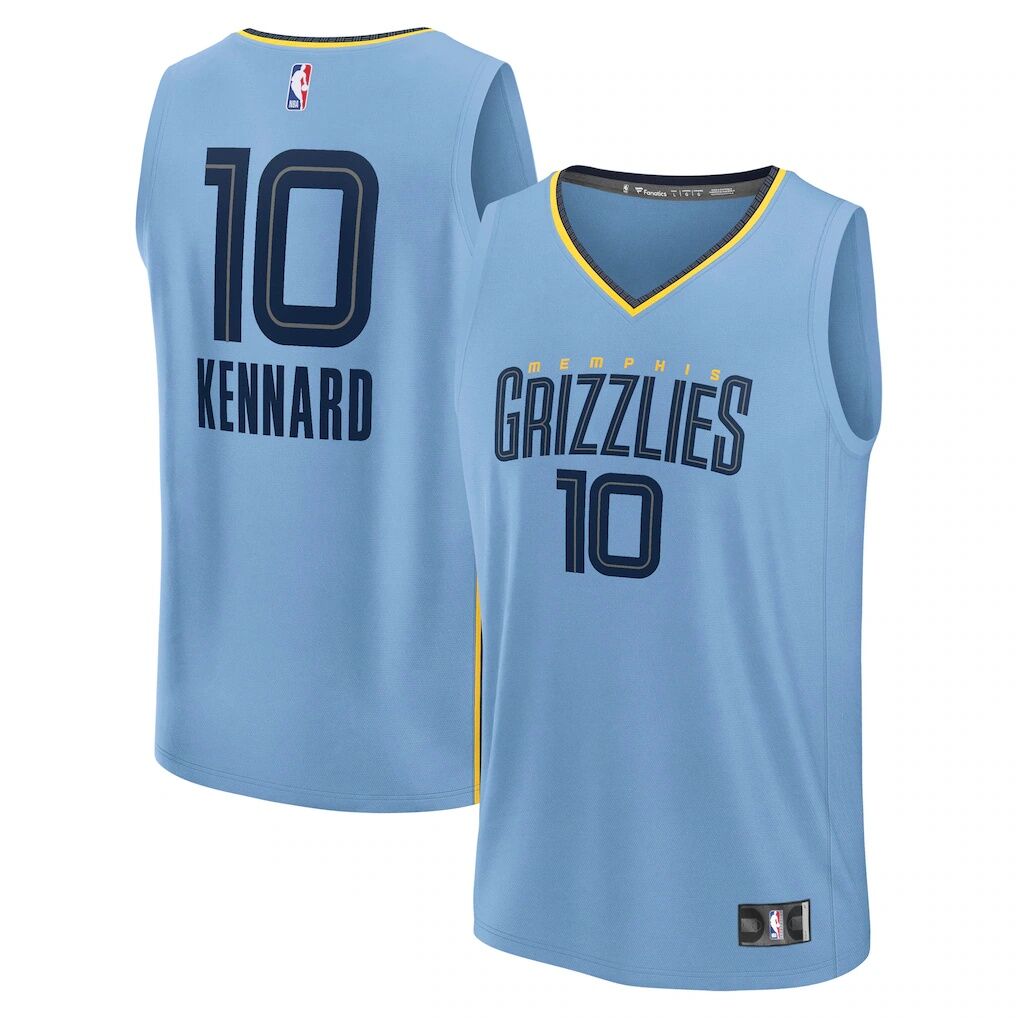 Luke Kennard Memphis Grizzlies Fashion7 Fast Break Replica Player Jersey - Statement Edition - Light Blue