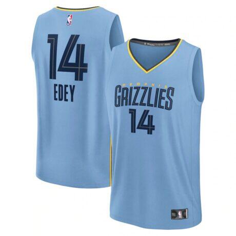 Zach Edey Memphis Grizzlies Fashion7 Fast Break Replica Player Jersey - Statement Edition - - Front View