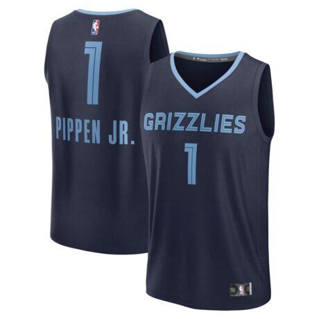 Scotty Pippen Jr. Memphis Grizzlies Fashion7 Fast Break Replica Player Jersey - Navy - Front View