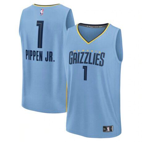 Scotty Pippen Jr. Memphis Grizzlies Fashion7 Fast Break Replica Player Jersey - Statement Edition - - Front View