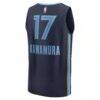 Yuki Kawamura Memphis Grizzlies Fashion7 Fast Break Replica Player Jersey - Navy - Detail View