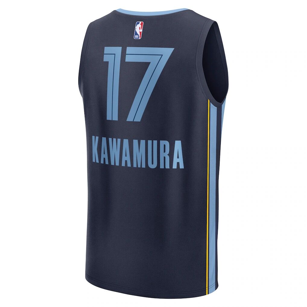 Yuki Kawamura Memphis Grizzlies Fashion7 Fast Break Replica Player Jersey - Icon Edition