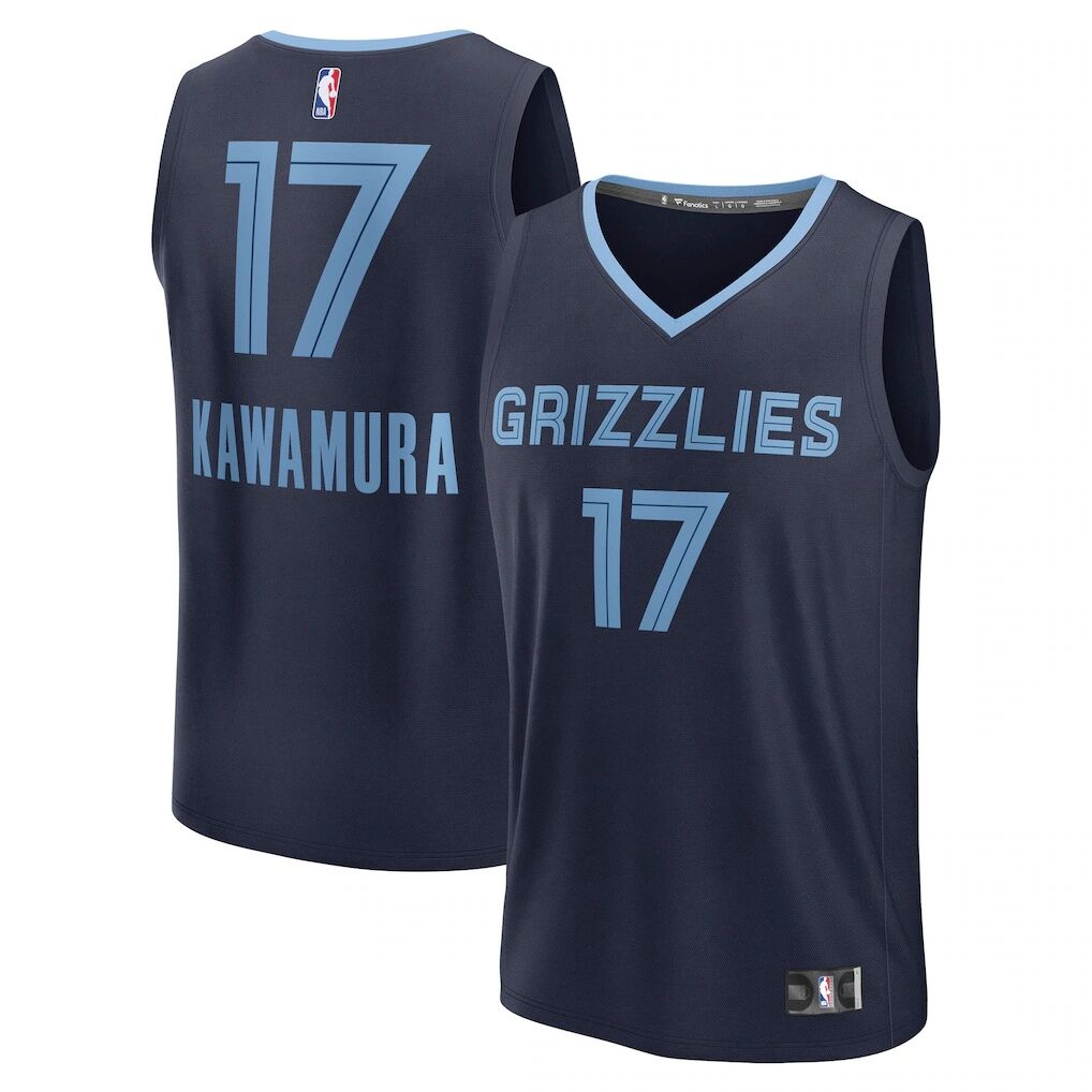 Yuki Kawamura Memphis Grizzlies Fashion7 Fast Break Replica Player Jersey - Icon Edition