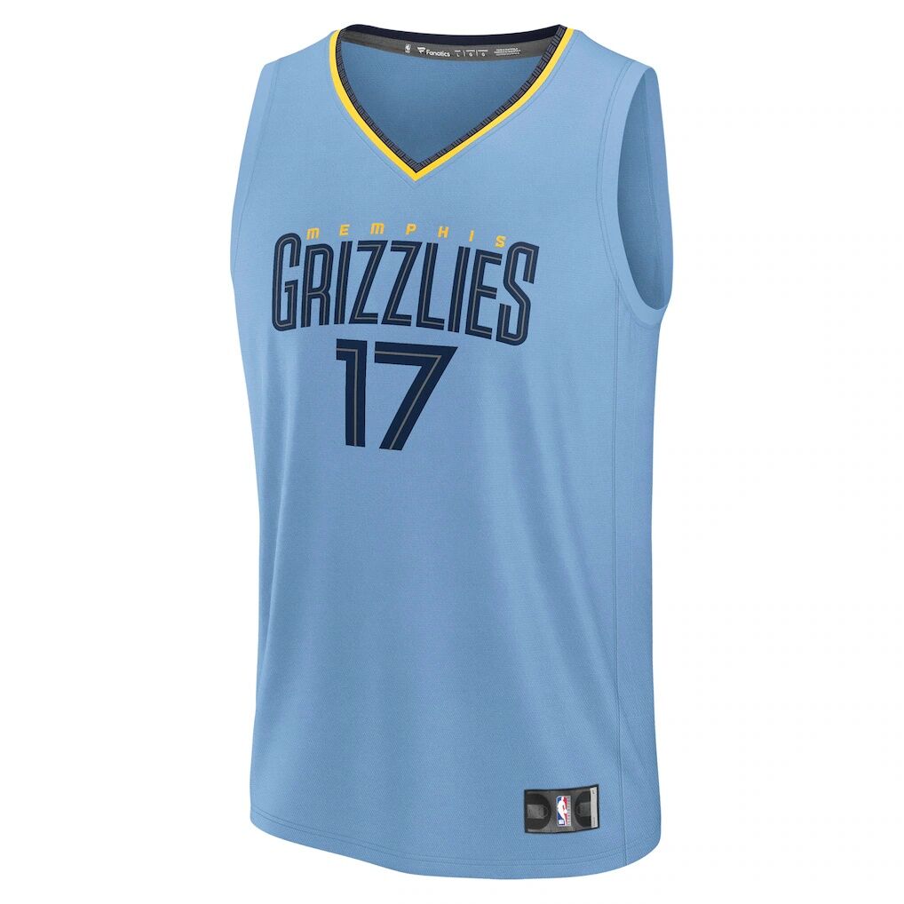 Yuki Kawamura Memphis Grizzlies Fashion7 Fast Break Replica Player Jersey - Statement Edition - Light Blue