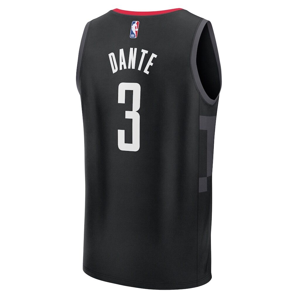 N'Faly Dante Houston Rockets Fashion7 Fast Break Replica Player Jersey - Statement Edition
