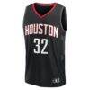 Jeff Green Houston Rockets Fashion7 Fast Break Replica Player Jersey - Black - Side View