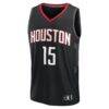 Reed Sheppard Houston Rockets Fashion7 Fast Break Replica Player Jersey - Black - Side View